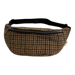 Wool Fanny Pack | Upcycled Harrison Tweed Zippered Pouch Hip Pack